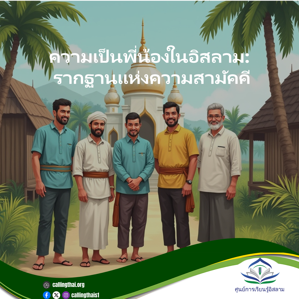الأخوة في الإسلام: أساس الوحدة  (باللغة التايلاندي)