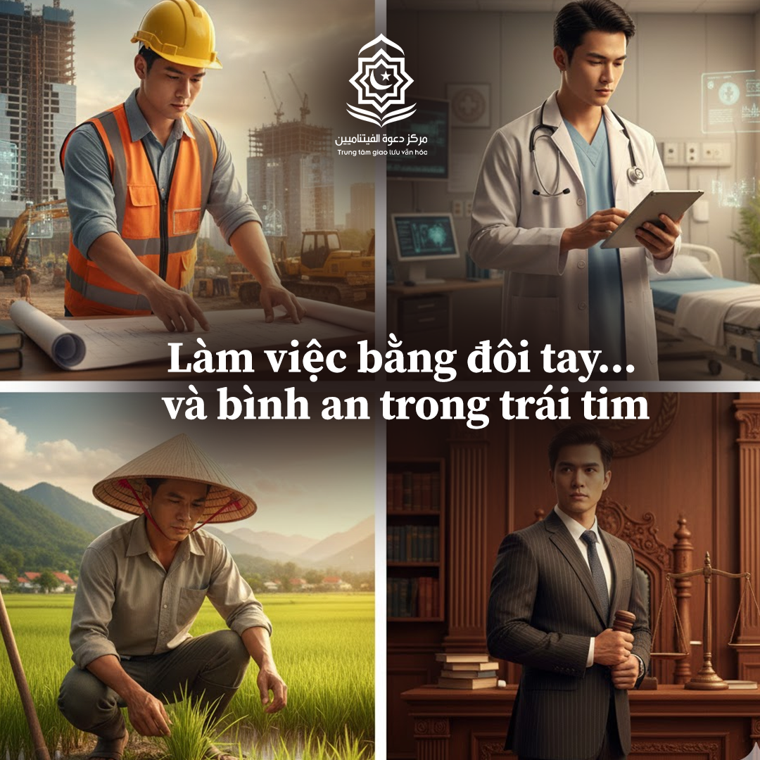 العمل بيديك... والطمأنينة في قلبك (باللغة الفيتنامي)